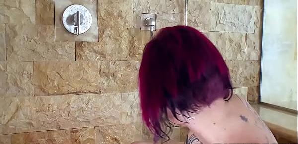  Anna Bell Peaks pussy drilled so hard in the shower